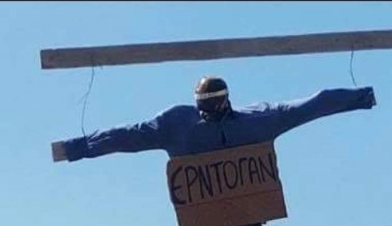 Απίστευτοι Χανιώτες: Αντί για τον Ιούδα καίνε τον Ερντογάν την Ανάσταση!