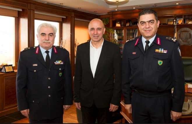 Δήμαρχος Λέρου ,στη συνάντηση με την Διευθύντρια της Υπουργού Προστασίας του Πολίτη κα Παπαμιχαήλ και τον Αρχηγό της ΕΛ.ΑΣ κο Α. Ανδρικόπουλο