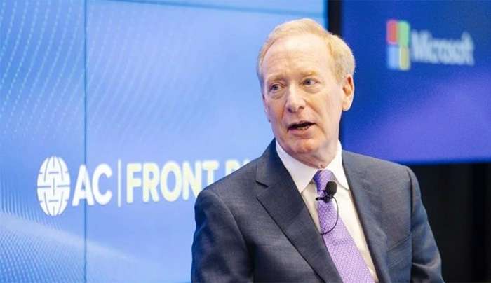 O πρόεδρος της Microsoft, Brad Smith  MICROSOFT