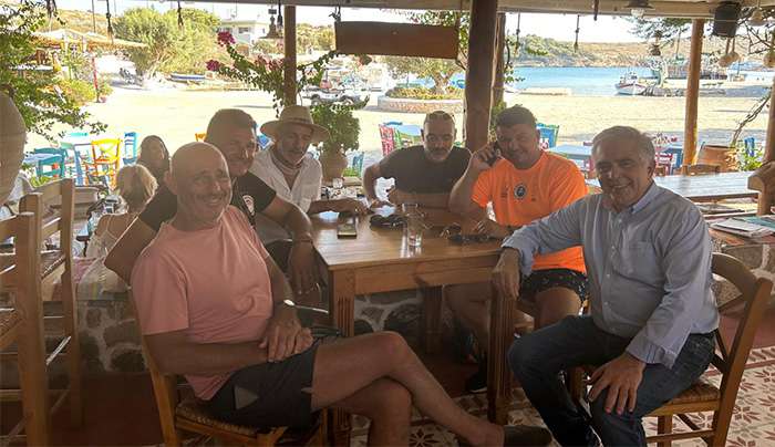 Επίσκεψη του  Βασίλη Α. Υψηλάντη  στην Πάτμο, Αρκιούς και Μαράθι