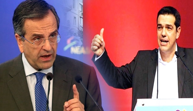 Σύγκρουση Σαμαρά-Τσίπρα για το χρέος, με το βλέμμα στην προεδρική εκλογή