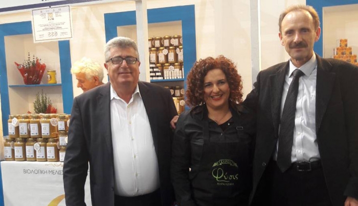 O Αντιπεριφερειάρχης Πρωτογενούς Τομέα και Γαστρονομίας, Φ. Ζαννετίδης, στα εγκαίνια της ΕΞΠΟΤΡΟΦ 2018