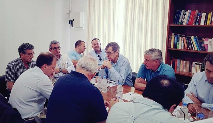 Δεύτερη συνεδρίαση του Συντονιστικού Οργάνου Πολιτικής Προστασίας, υπό τον Περιφερειάρχη Γιώργο Χατζημάρκο στην Κω