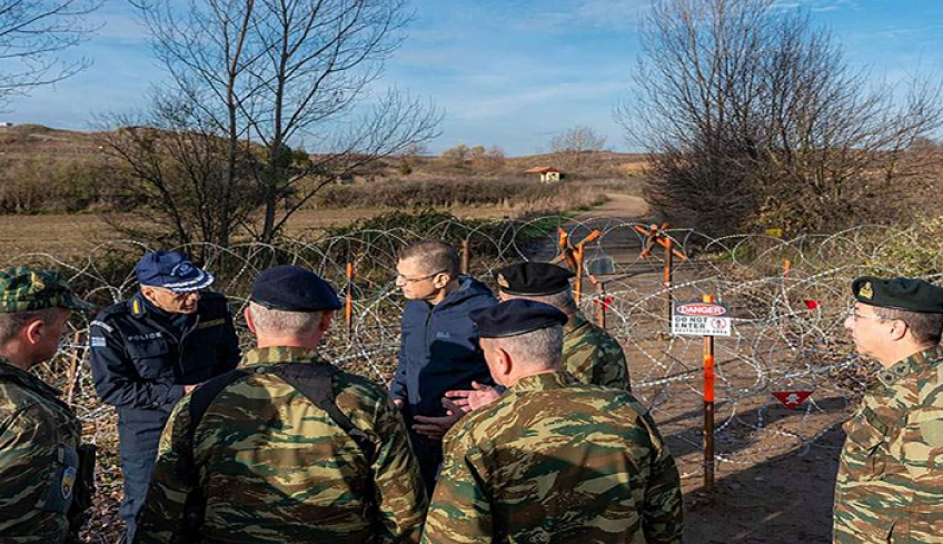 Ο ΥΦΕΘΑ Αλκιβιάδης Στεφανής επιθεώρησε τα έργα και τις κοινές δράσεις Στρατού-Αστυνομίας στον Εβρο