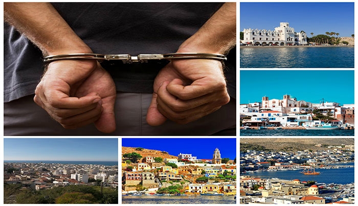 Συλλήψεις σε Σύμη, Ρόδο, Κω, Κάλυμνο και Λειψούς