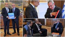 Η ενίσχυση των σχέσεων Νοτίου Αιγαίου – Ινδίας στο επίκεντρο της συνάντησης του Περιφερειάρχη  Γ. Χατζημάρκου με τον Ινδό Πρέσβη Ravi Shankar