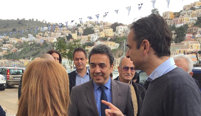 Επίσκεψη του Δρ. Στέφανου Δράκου στη Σύμη με αφορμή την επίσκεψη στο νησί του προέδρου της Ν.Δ. Κυριάκου Μητσοτάκη