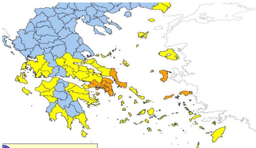 Έκτακτο Δελτίο Υψηλού Κινδύνου Πυρκαγιάς για 5 Αυγούστου 2022
