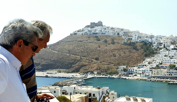 Στην Αστυπάλαια ο Γ. Χατζημάρκος  για το Περιφερειακό Συμβούλιο, συνάντηση και με τον Δήμαρχο (φωτό)