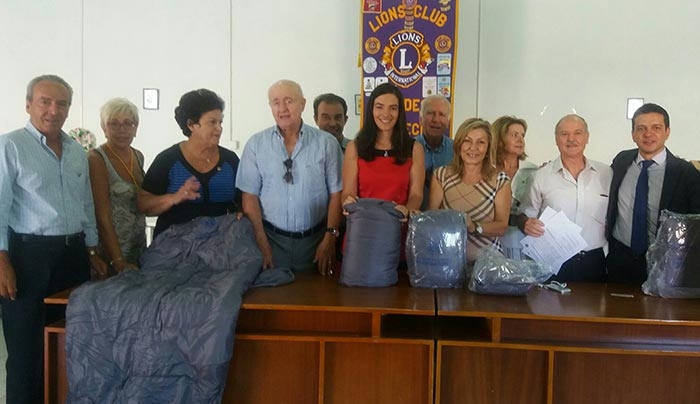 Χ. Γιασιράνη: Θερμές ευχαριστίες στους Λάιονς για την προσφορά των 1.129 υπνόσακων στην ΠΝΑ