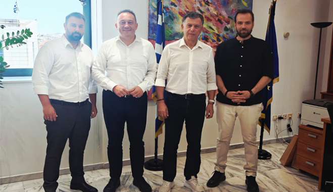 Συνάντηση του Δημάρχου Θεοδόση Νικηταρά με τον Υφυπουργό Παιδείας Κώστα Βλάση Συζήτησαν για τις ανάγκες των σχολικών κτιρίων στην Κω