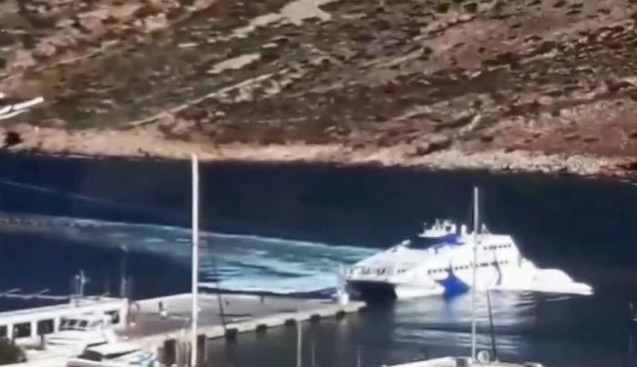 Sea Jet 2: Βίντεο ντοκουμέντο – Οι μανούβρες μετά την πρόσκρουση