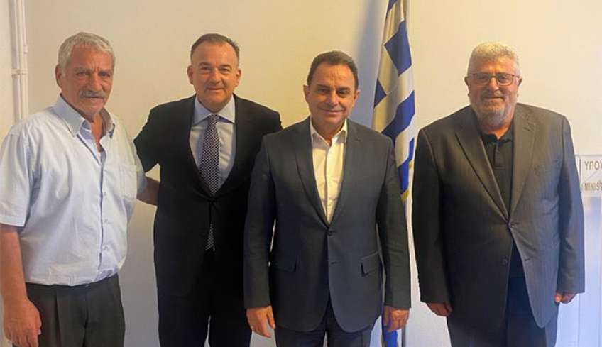 Σύσκεψη για την αλιεία, πραγματοποίησε ο Ιωάννης Παππάς στο Υπ. Αγροτικής Ανάπτυξης και Τροφίμων.