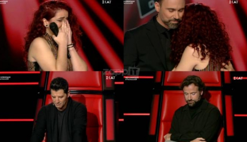 The Voice: Ξέσπασε σε κλάματα πάνω στη σκηνή! Συγκινημένοι οι coaches…