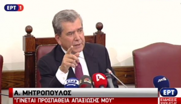 Μητρόπουλος: Δεν θα αφήσω κανέναν να με σπιλώσει - ΒΙΝΤΕΟ