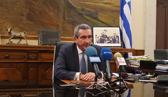 Συνέντευξη Τύπου του Περιφερειάρχη Νοτίου Αιγαίου  Γιώργου Χατζημάρκου