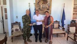 Επίσκεψη του αρχηγού ΓΕΣ και της στρατιωτικής ηγεσίας στη Νίσυρο