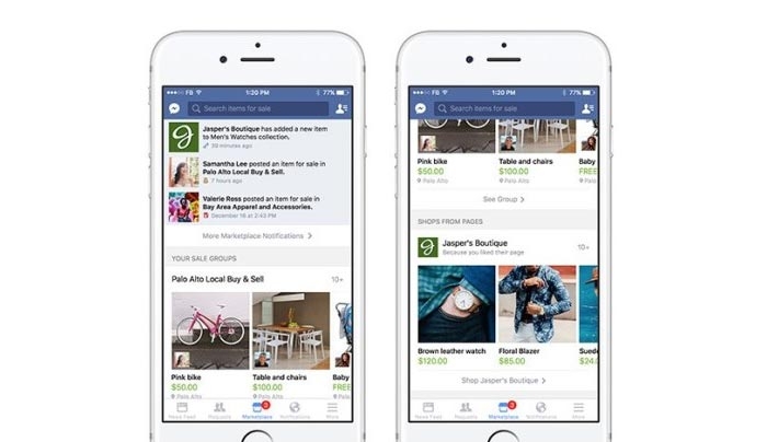 Facebook: Δοκιμή πολλαπλών News Feed και Markertplace