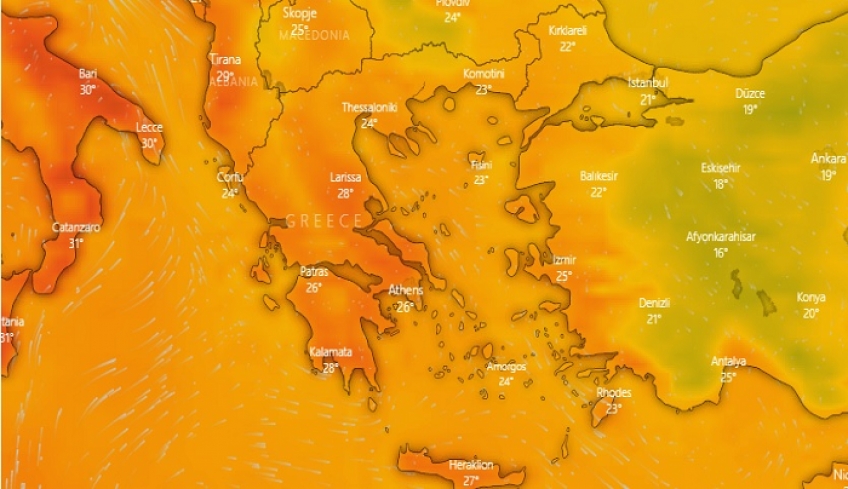 Έρχεται τριήμερος καύσωνας από την Αφρική -Πότε θα «χτυπήσει» τη χώρα μας
