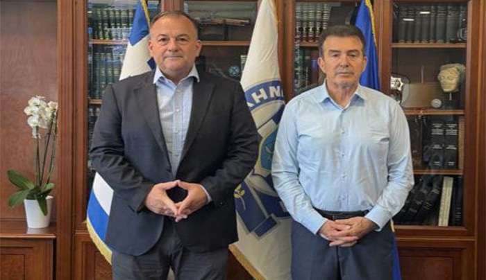 Σύσκεψη Γιάννη Παππά στο Υπουργείο Προστασίας του πολίτη  για ζητήματα ασφάλειας στα Δωδεκάνησα.