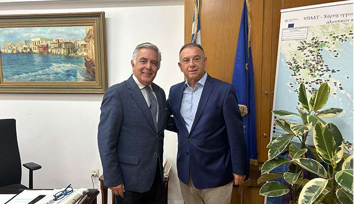 Για τα προβλήματα του πρωτογενή τομέα και ζητήματα της ΑΝΔΩ ο Βασίλης Α. Υψηλάντης  με την ηγεσία του Υπουργείου Αγροτικής Ανάπτυξης