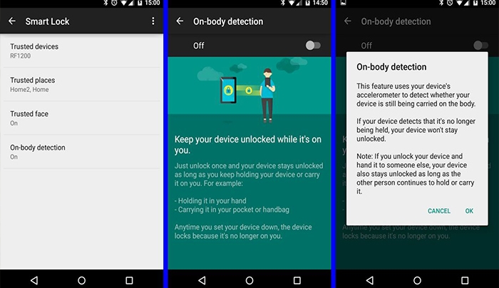 Το Android smartphone [σας] ξεκλειδώνει όταν το πάρετε στα χέρια σας