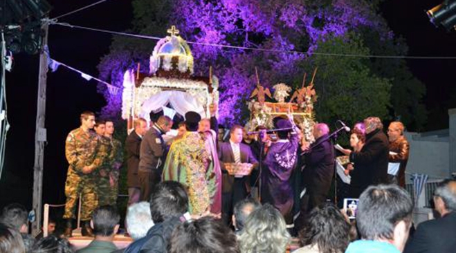 Περιφορά του Επιταφίου στο Ασφενδιού της Κω