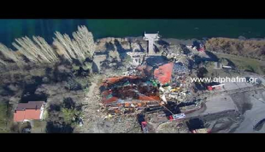 Καστοριά: Τι εξετάζουν οι Αρχές για την ισοπέδωση του ξενοδοχείου - Απίστευτες εικόνες από από ψηλά
