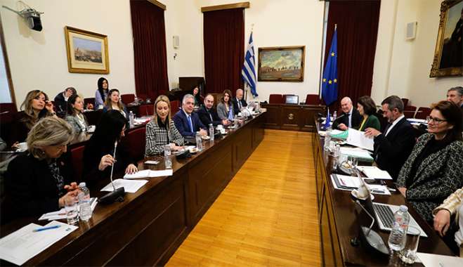 Συνάντηση του Βασίλη Α. Υψηλάντη με την Αντιπρόεδρο του Ευρωπαϊκού Κοινοβουλίου Katarina Barley